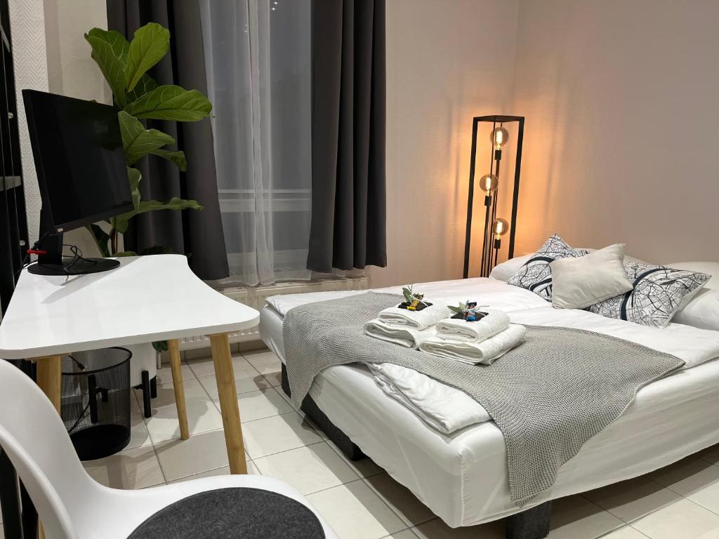 Image of BienveniDUS – self service accommodation – Unterkunft zur Selbstversorgung – Das Messezimmer – Düsseldorf